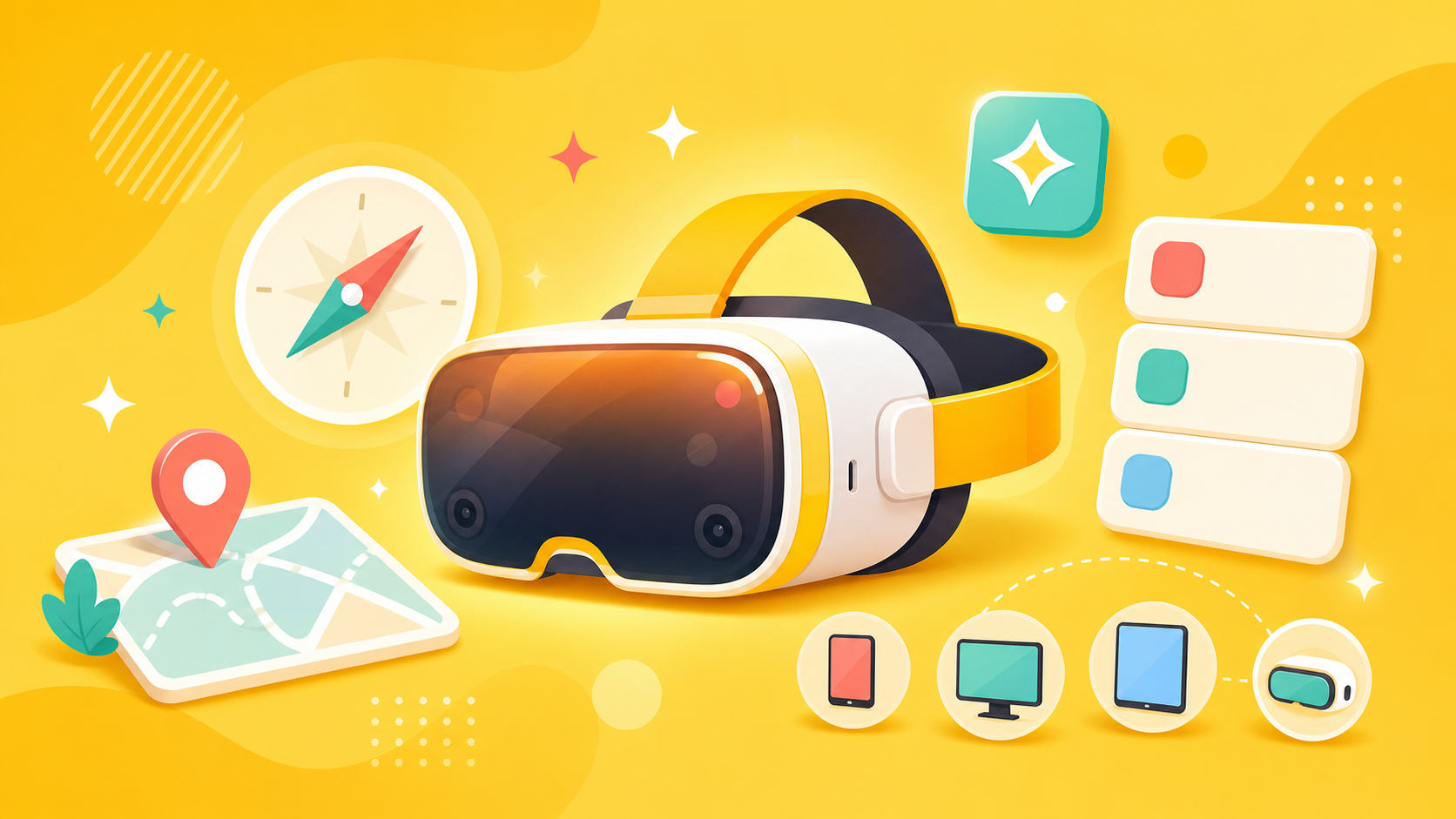 iOS・Android・Quest・PCの対応OS、必要RAM、操作方式、アバター表示制限を並べた要件比較の図