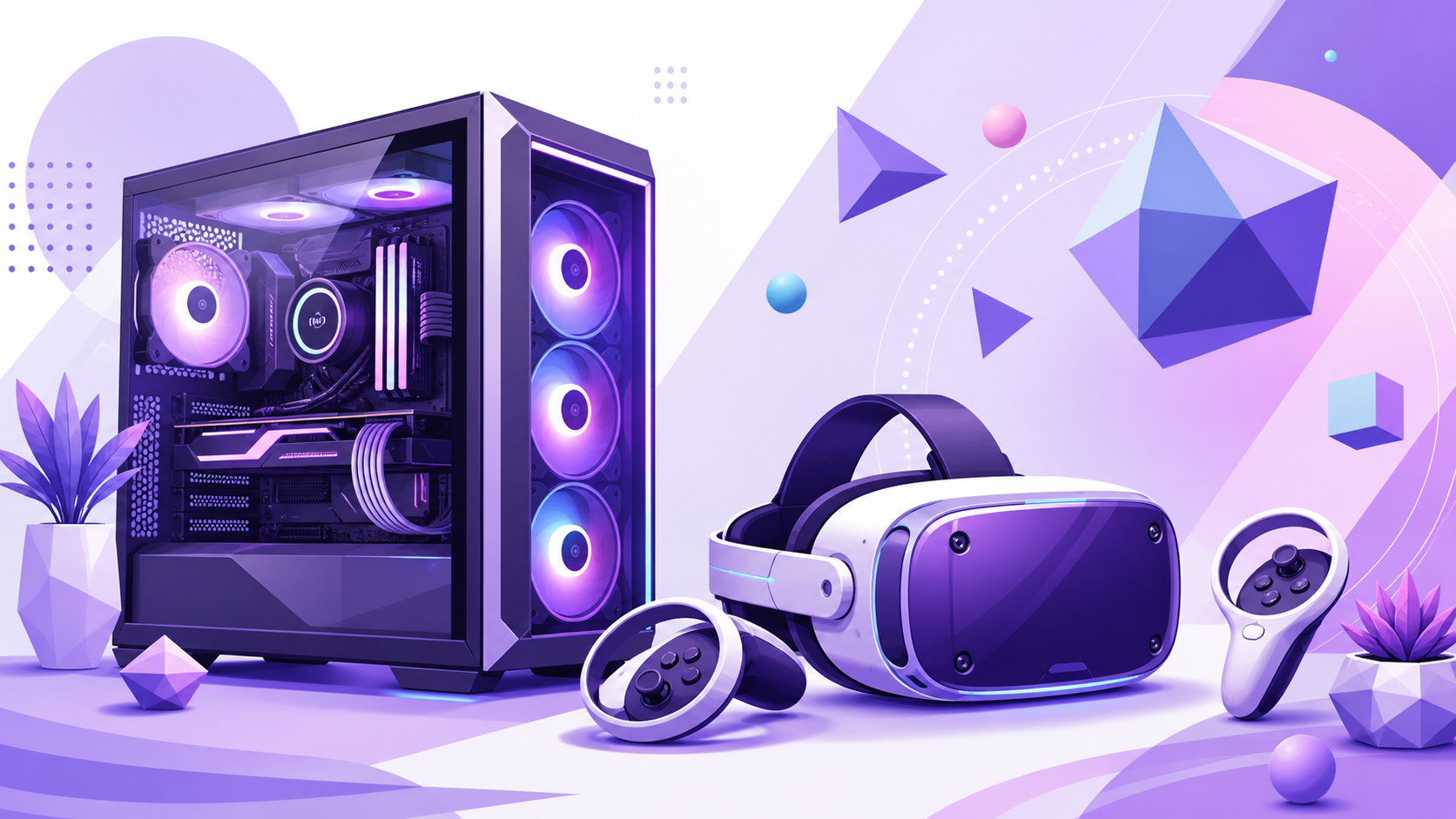 予算帯ごとにCPU・GPU・RAM・SSDと概算合計、VRChat適性レベルを並べた構成早見表