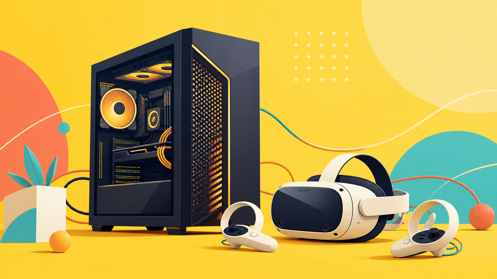 VRChat購入判断フローチャート。予算と遊び方からPC・HMD・フルトラ機材を絞り込む図